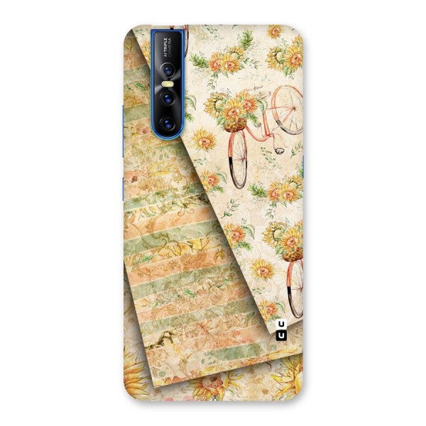 Floral Bicycle Back Case for Vivo V15 Pro