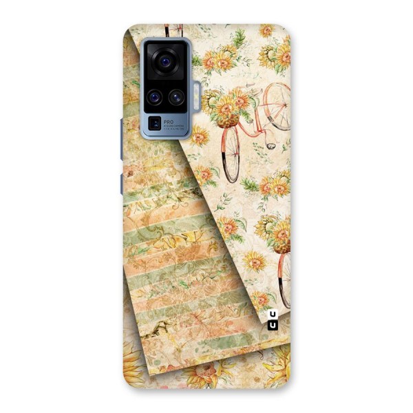 Floral Bicycle Back Case for Vivo X50 Pro