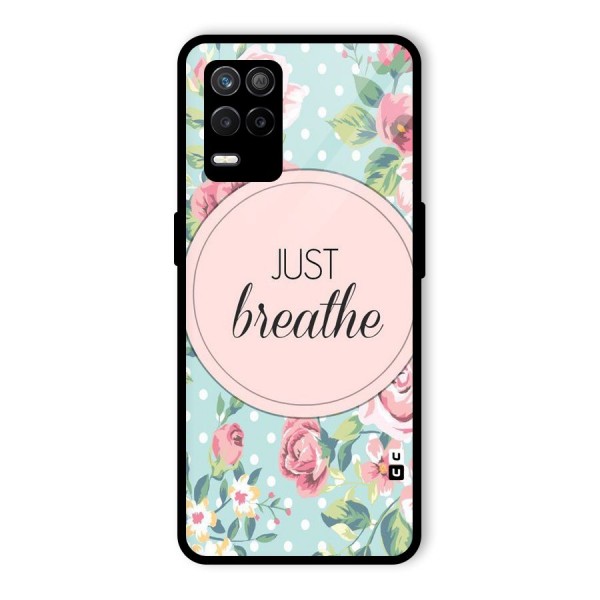 Floral Bloom Glass Back Case for Realme 9 5G