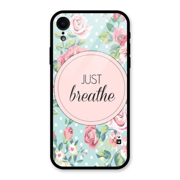 Floral Bloom Glass Back Case for XR