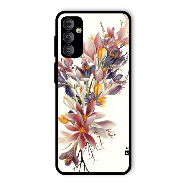 Floral Bouquet Glass Back Case for Galaxy F23