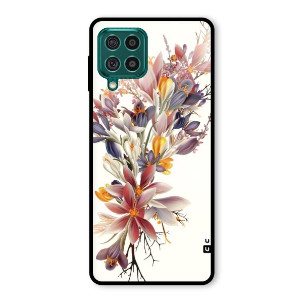 Floral Bouquet Glass Back Case for Galaxy F62