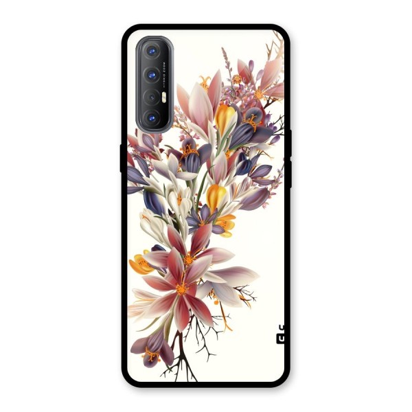 Floral Bouquet Glass Back Case for Oppo Reno3 Pro