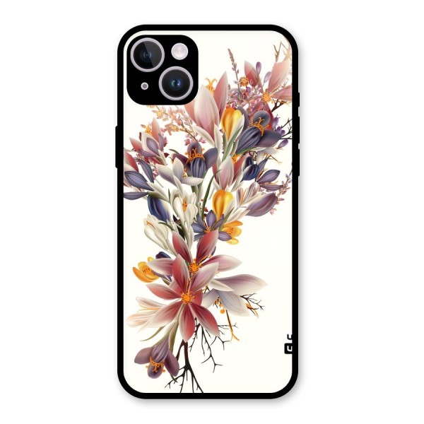 Floral Bouquet Glass Back Case for iPhone 14 Plus