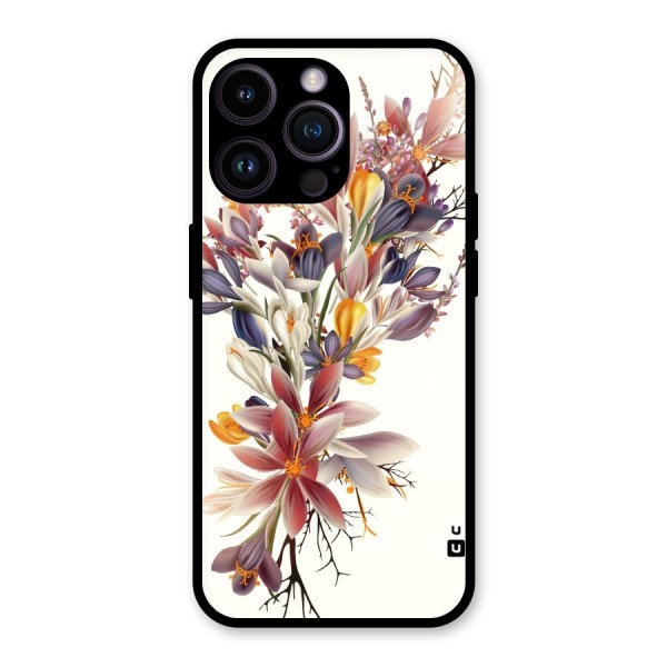 Floral Bouquet Glass Back Case for iPhone 14 Pro Max