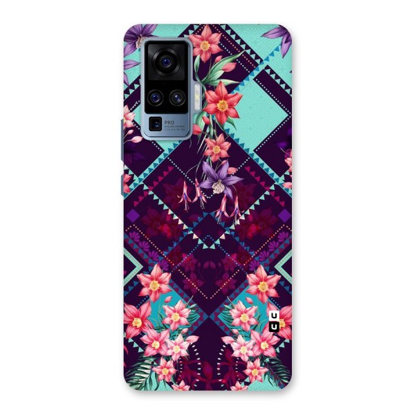 Floral Diamonds Back Case for Vivo X50 Pro