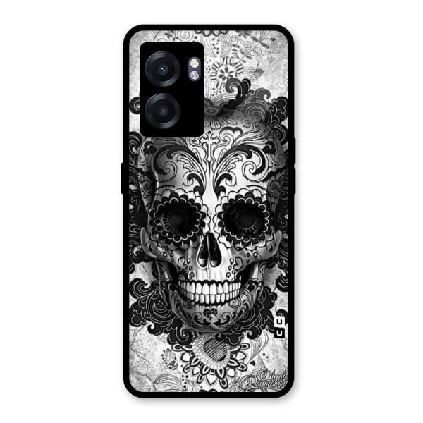 Floral Ghost Glass Back Case for Oppo K10 (5G)