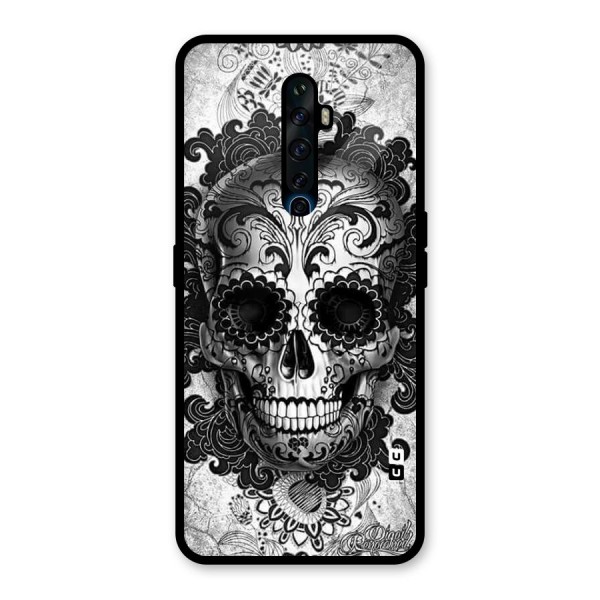 Floral Ghost Glass Back Case for Oppo Reno2 Z