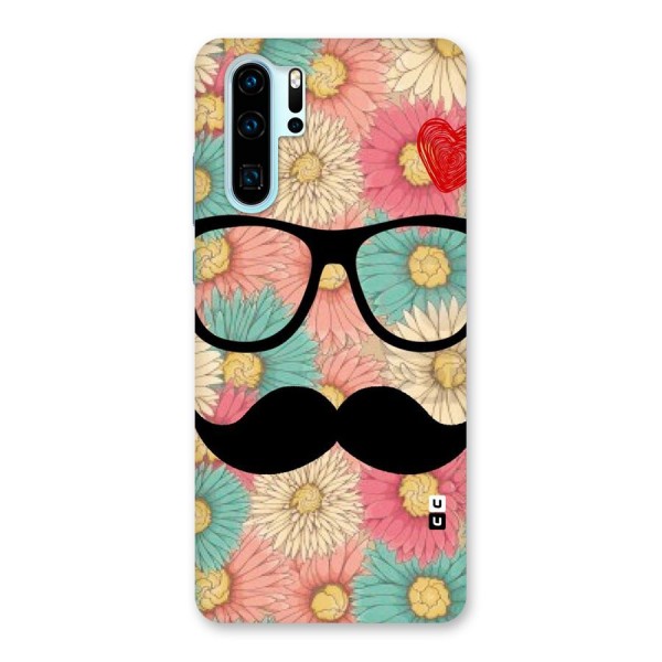 Floral Moustache Back Case for Huawei P30 Pro