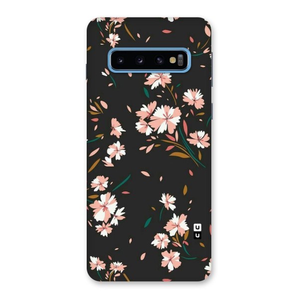 Floral Petals Peach Back Case for Galaxy S10