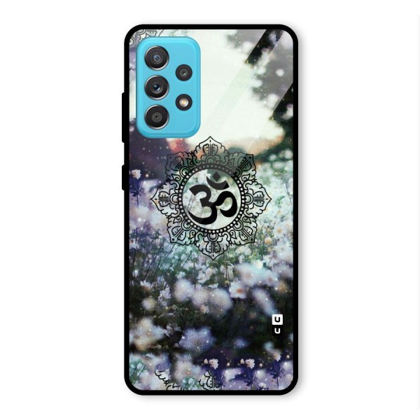 Floral Pray Glass Back Case for Galaxy A52