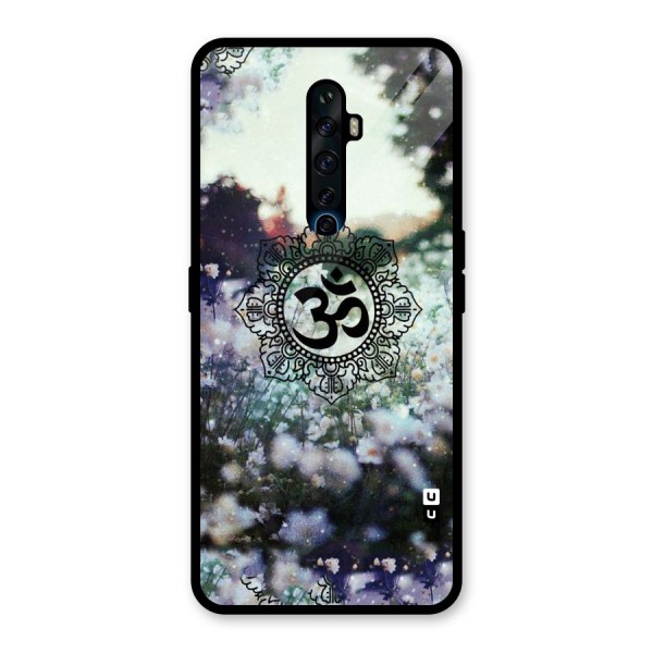 Floral Pray Glass Back Case for Oppo Reno2 Z