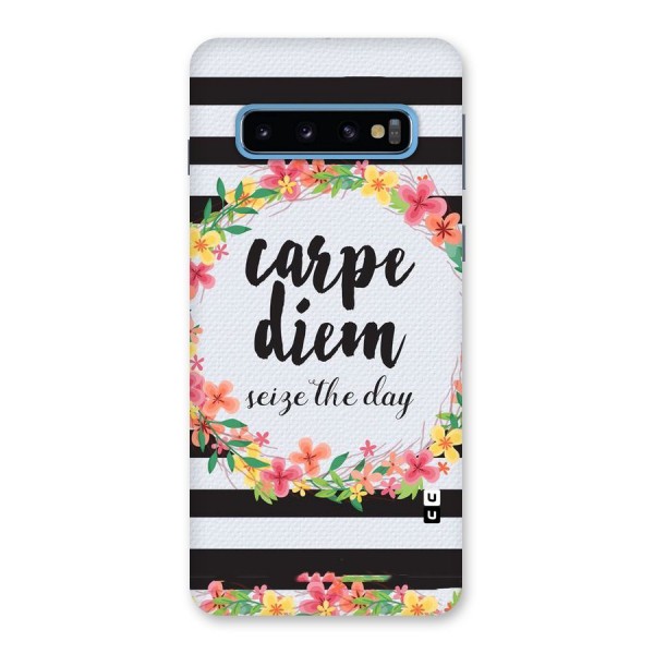 Floral Seize The Day Back Case for Galaxy S10