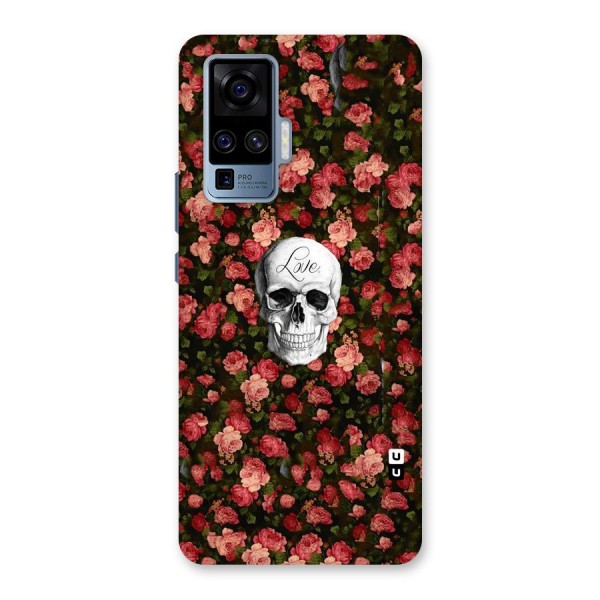 Floral Skull Love Back Case for Vivo X50 Pro