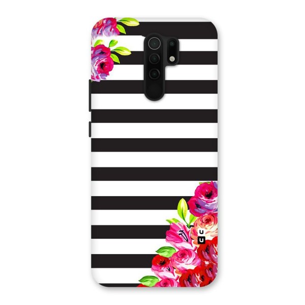 Floral Stripes Back Case for Redmi 9 Prime