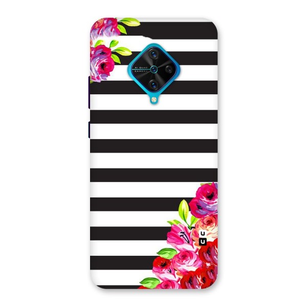 Floral Stripes Back Case for Vivo S1 Pro