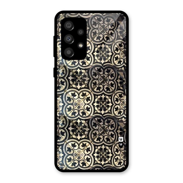 Floral Tile Glass Back Case for Galaxy A32