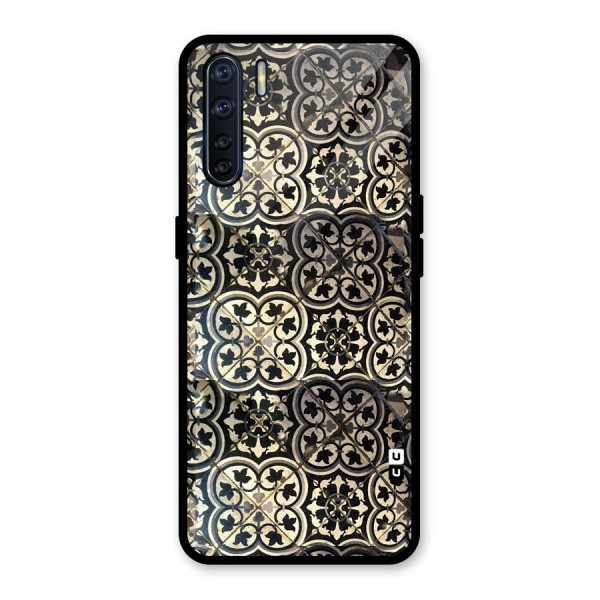 Floral Tile Glass Back Case for Oppo F15