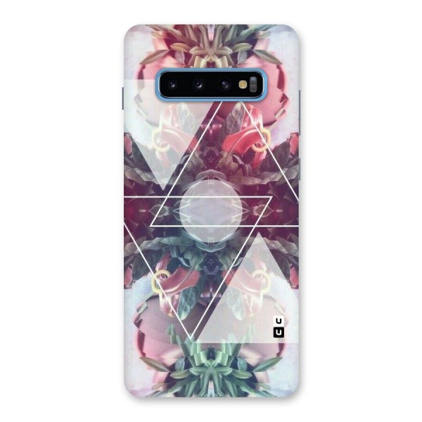 Floral Triangle Back Case for Galaxy S10 Plus