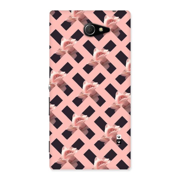 Floral X Design Back Case for Sony Xperia M2