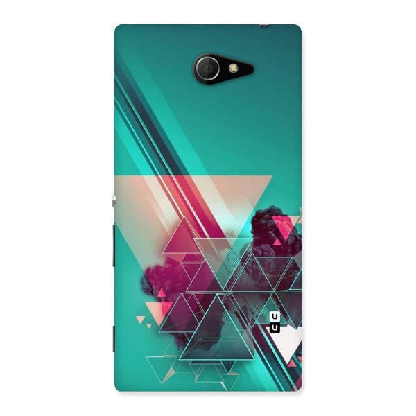 Floroscent Abstract Back Case for Sony Xperia M2