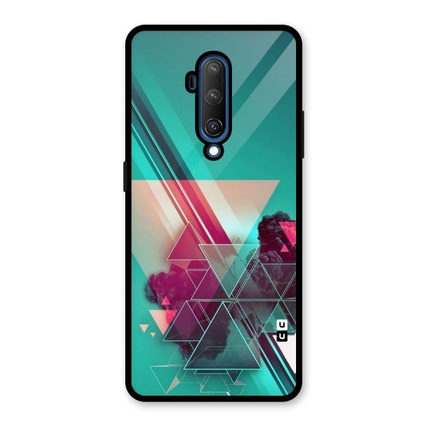 Floroscent Abstract Glass Back Case for OnePlus 7T Pro