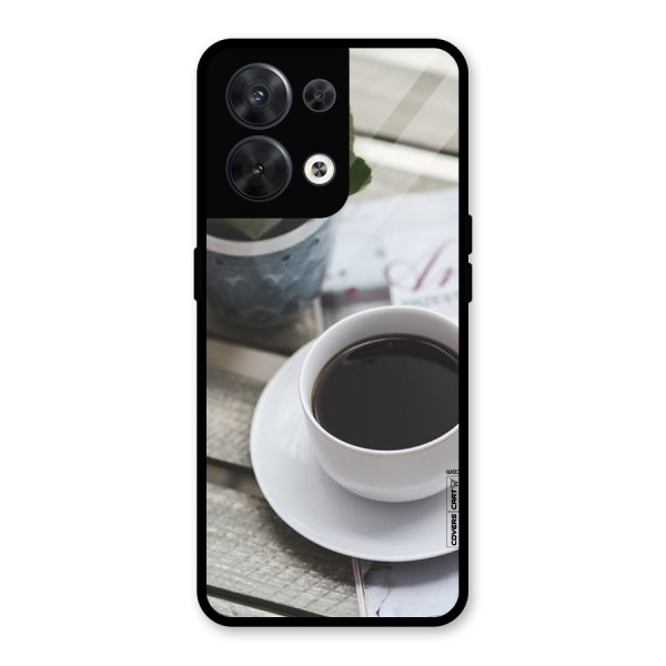 Flower And Blend Glass Back Case for Oppo Reno8 5G