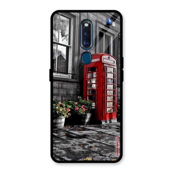 Flower And Booth Glass Back Case for Oppo F11 Pro