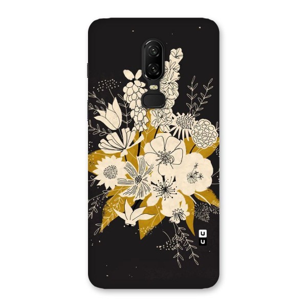 Flower Drawing Back Case for OnePlus 6