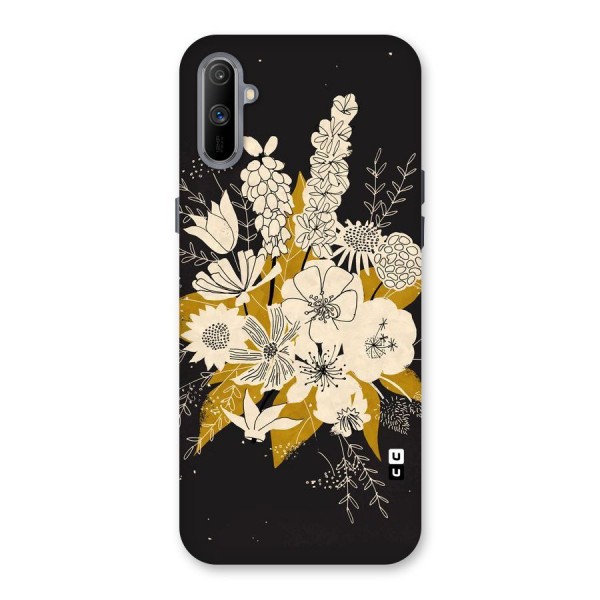 Flower Drawing Back Case for Realme C3