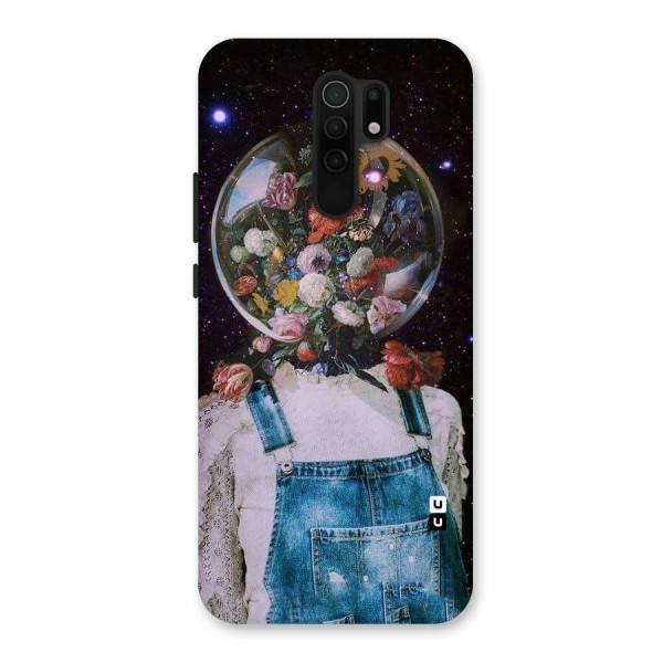 Flower Face Back Case for Redmi 9 Prime