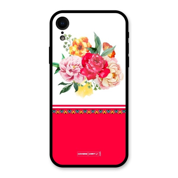 Flower Fusion Glass Back Case for XR