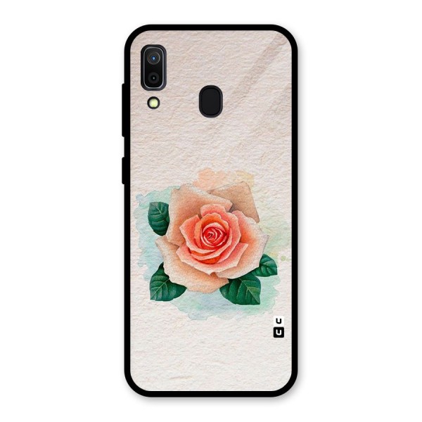 Flower Water Art Glass Back Case for Galaxy A30