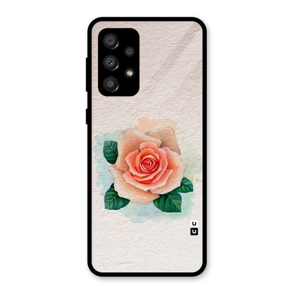 Flower Water Art Glass Back Case for Galaxy A32