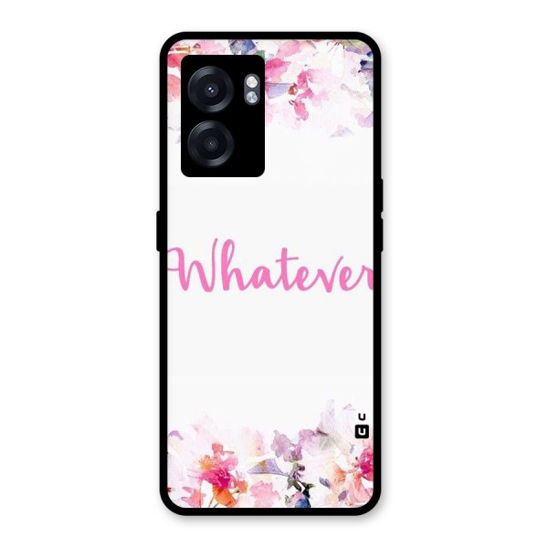 Flower Whatever Glass Back Case for Oppo K10 (5G)