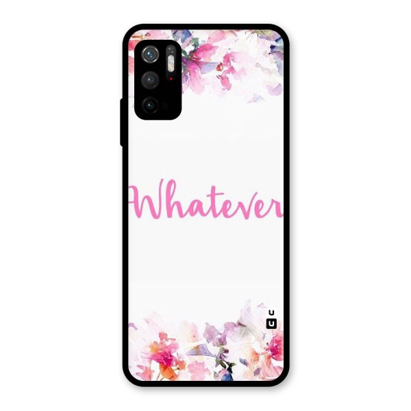 Flower Whatever Glass Back Case for Poco M3 Pro 5G