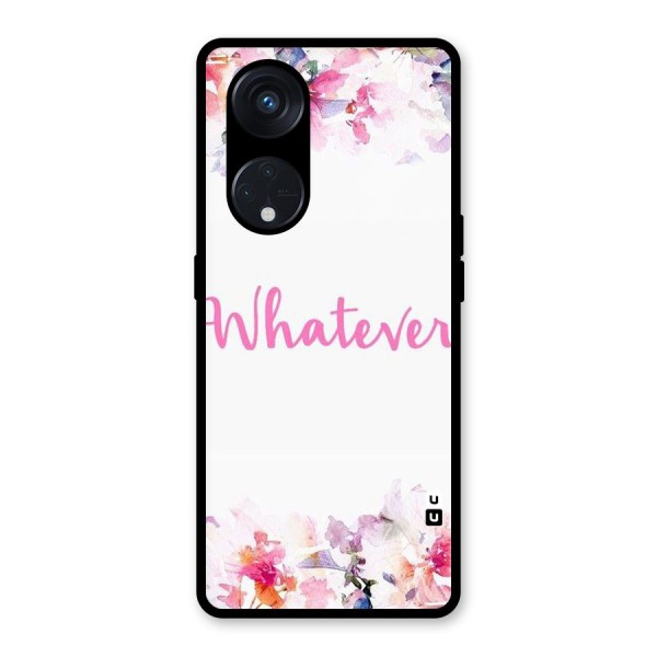 Flower Whatever Glass Back Case for Reno8 T 5G