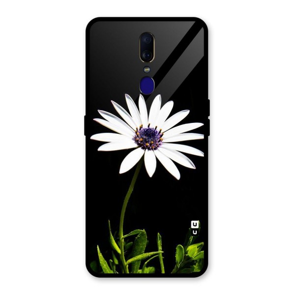 Flower White Spring Glass Back Case for Oppo F11