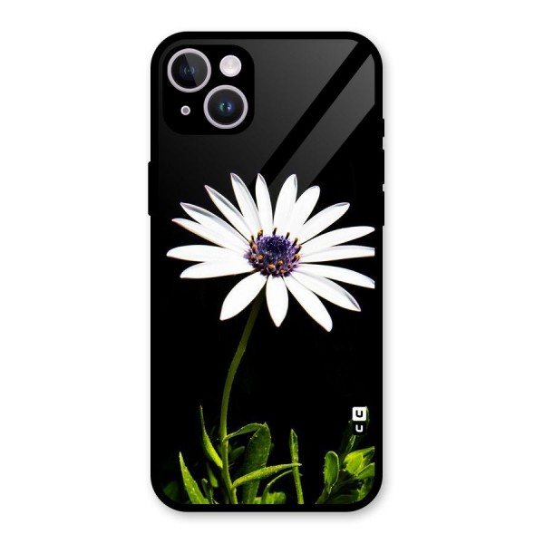 Flower White Spring Glass Back Case for iPhone 14 Plus