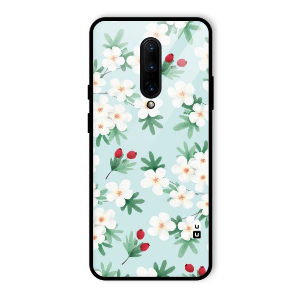 Flowers Pastel Glass Back Case for OnePlus 7 Pro