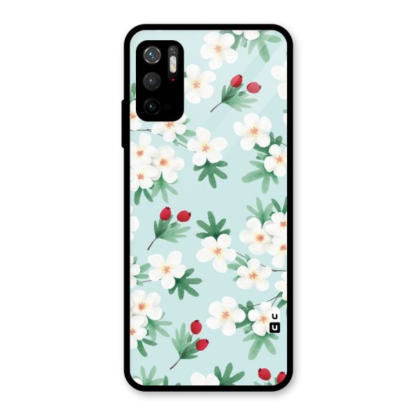 Flowers Pastel Glass Back Case for Poco M3 Pro 5G