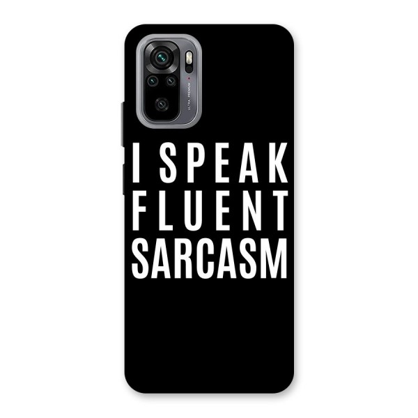 Fluent Sarcasm Back Case for Redmi Note 10