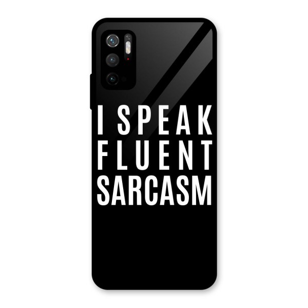 Fluent Sarcasm Glass Back Case for Poco M3 Pro 5G