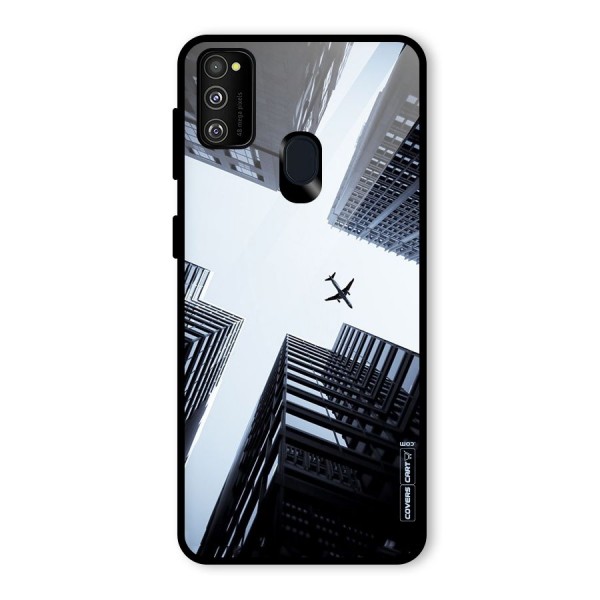 Fly Perspective Glass Back Case for Galaxy M21