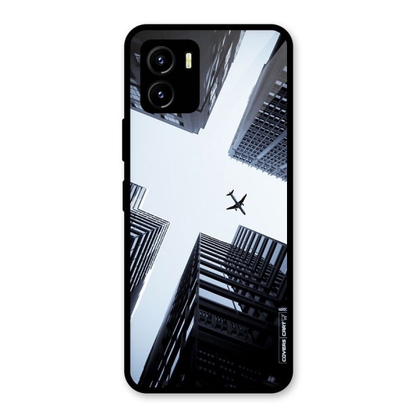 Fly Perspective Glass Back Case for Vivo Y15s