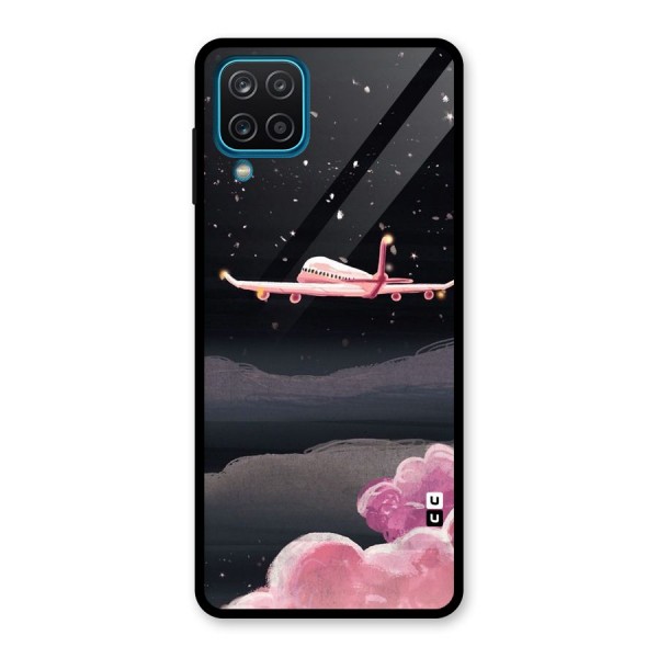 Fly Pink Glass Back Case for Galaxy A12