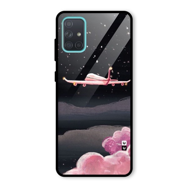 Fly Pink Glass Back Case for Galaxy A71