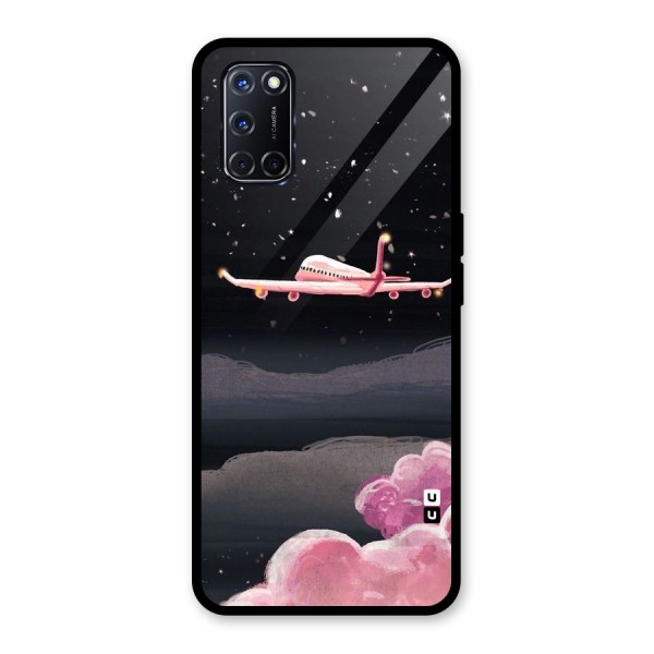 Fly Pink Glass Back Case for Oppo A52