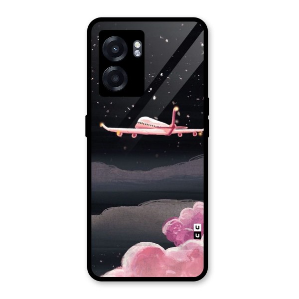 Fly Pink Glass Back Case for Oppo K10 (5G)