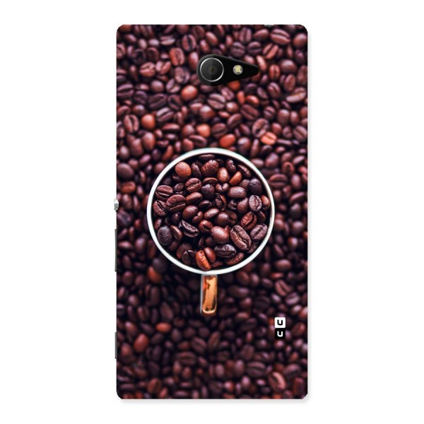 Focus Coffee Beans Back Case for Sony Xperia M2